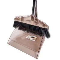 Pick Up Tool Household Cleaning Dust Brooms Magic Dustpan Set Folding Home Products 2021 Floor Squeegee PP Transparent Rubber