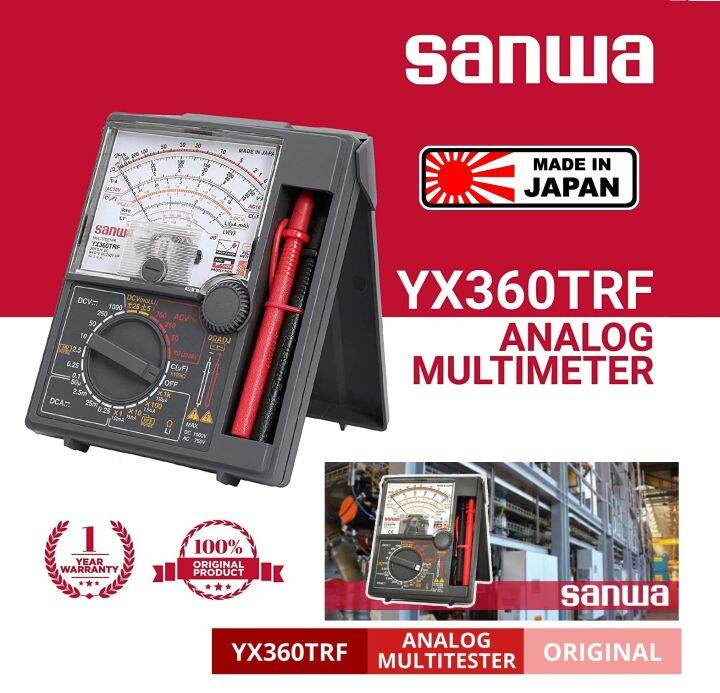 Sanwa YX360TRF Analog Multimeter Tester (Made in Japan) Lazada