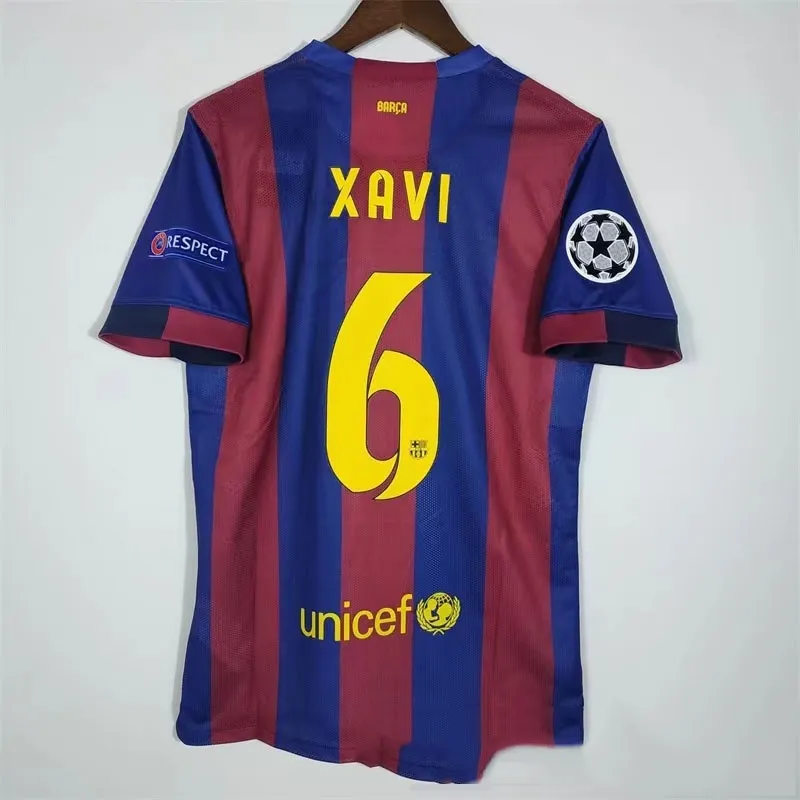 ❧✷☞ ♝☼2014/2015 Barcelona retro jersey-14/15 Barca football shirt for Messi