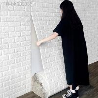 ▥❈♦ 70cmx100cm 3D Wall Sticker Imitation Brick Bedroom Waterproof Self-adhesive DIY Wallpaper for Living Room TV Backdrop Decor