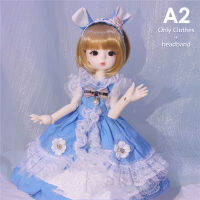 Huhe BJD Loli ชุดเสื้อผ้าโลลิต้าตุ๊กตา1/6 BJD ชุดสาวใช้สวยของขวัญสำหรับเด็กผู้หญิง