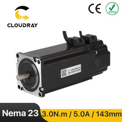 Cloudray Nema 23 Stepper Motor 2 เฟส 143 มม.3N.m 5A Stepper มอเตอร์เบรคสำหรับ CNC เลเซอร์ 3D เครื่องพิมพ์บดโฟม Plasma Cut-dliqnzmdjasfg