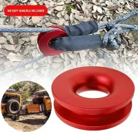 Winch Snatch Recovery Ring for Soft Shackle ATV UTV Rcovery 41000 lb Trucks Loop Snatch Block Off Road Winch Pulley Cable H C4I3