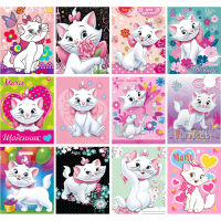 5D Diy Diamond Painting Cartoon Full Square Rhinestone Mosaic Embroidery Cross Stitch Kits Aristocats Marie Cat Home Decoration