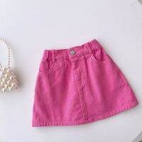 Stereo flower girls mei red white T-shirt skirts baby suit brim two女童玫红立体花朵白T恤玫红半身裙套装洋气宝宝短袖两件套女T818z