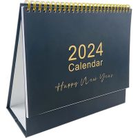 2024 Full Year Calendar Small Desk Calendar Standing Calendar Desk Calendar for Recording Events