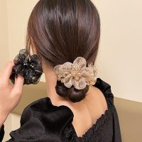 Colorless Zircon Super Shining Hair Ornament Sunflower Hair Ring