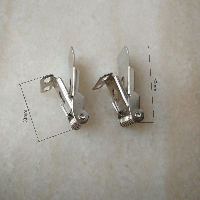 10 Potongan/Lot 50Mm Panel Lampu Berat Memperbaiki Spring Clamp dengan 2 Lubang downlight Memperbaiki Klip Musim Semi untuk Lampu Tersembunyi