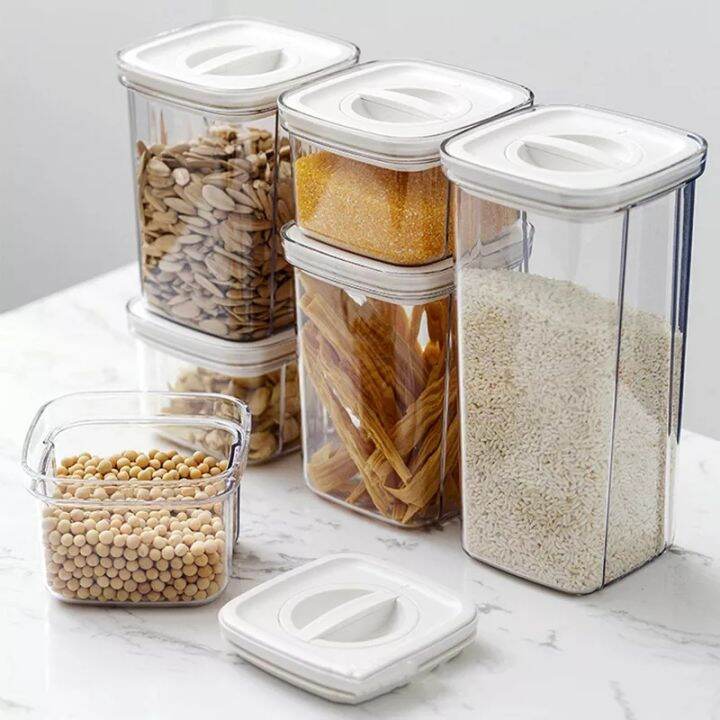 Stackable Airtight Twist Lock Transparent Food Storage Container ...