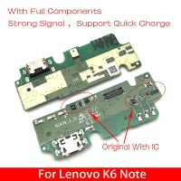 พอร์ตชาร์จ USB Flex Ribbon สําหรับ Lenovo K6 Note K6Note K53a48 Dock Charger Connector Plug Board พร้อมไมโครโฟน