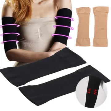 Weight Loss Arm Shaper Burn Fat Fat Buster Off Cellulite Slimming  Shaperwear 1 Pair（Black）