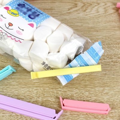 12pcs Portable Sealing Bag Clips Kitchen Food Snack Storage Sealer Clamp Plastic Tool Kitchen Accessories