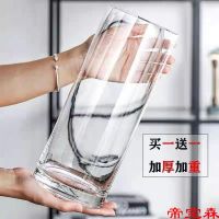 [COD] Vase Decoration Room Arrangement Transparent G lass Bottle Horse Drunk Wood Raising Wide Mouth Straight Tube Net