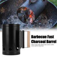 Fast Charcoal Barrel เตาคาร์บอนพร้อมที่จับกลางแจ้งบาร์บีคิวไฟปล่องไฟไม้ไผ่