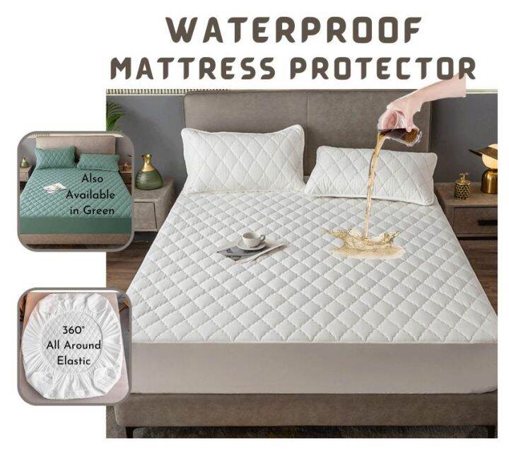 Maycee Home Waterproof Mattress Protector Bed Cover Elastic Fitted