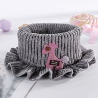 ¤✟  Spring Autumn Kids Neckerchief Solid Color Children Knit Wool O Ring Neck Collar Boy Girl Outdoor Protect Winter Warm Baby Scarf