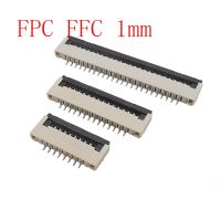 10Pcs/lot FPC FFC 1mm Pitch Under Clamshell Flat Cable Socket Connector 4P 6P 8P 10P 12P 14P 16P 18P 20P 24P 26P 30Pin