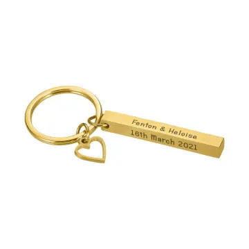 Relationship date sale keychain