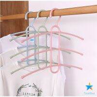 TookDee ไม้แขวนเสื้อ ก้างปลา ไม้แขวน 3 ชั้น Portable Hanger