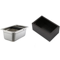 Stainless Steel Espresso Coffee Knocking Box Container Coffee Grounds Barrel Coffee Accessories, Coffee Knocking Box Container Coffee Grounds, Detachable Coffee Grounds Container