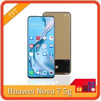 100% ทดสอบสำหรับ Huawei Nova 7 5G สำหรับ Nova 7หน้าจอ LCD Touch Digitizer Assembly Nova7 JEF-NX9 JEF-AN20 LCD