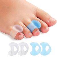 ۩■ 4pcs 2 Pairs Silicone Toe Separator Finger Feet Care Protector Gel Toe Orthopedic Bunion Hallux Valgus Corrector Pedicure Spacer