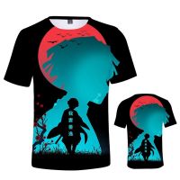 T SHIRT   Anime Demon2023 Killer Kimetsu No Yaiba T-shirt role-playing summer short-sleeved clothing cartoon Ghost Blade