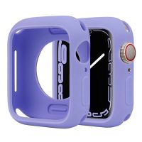 เคสสำหรับ Apple Watch ยางรุ่น8 7 Se 6 5 44มม. 41มม. 45ชุด Bezel อุปกรณ์ป้องกันซิลิโคนแบบนิ่มสำหรับ IWatch 42มม. 38มม. 40มม.