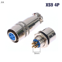 JIA 1ชุดปลั๊กไฟฟ้ามินิ XLR การบิน XS9 XS10 2Pin 3Pin 5Pin 4Pin 9มม. 10มม. ตัวเชื่อมซ็อกเก็ตสำหรับการบินล็อคด้วยตนเอง