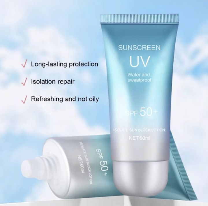 sunscreen-uv-ครีมกันแดดครีมกัน-uv-ที่มีประสิทธิภาพ-กันน้ำ-ซึมเร็ว-เกลี่ยง่าย-spf50-ไม่ทำให้หนักผิวหน้า-spuv