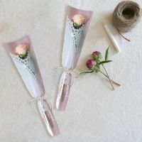 【YF】♟  20pcs/set Bouquet Plastic Transparent Supplies Valentines Day Wrap