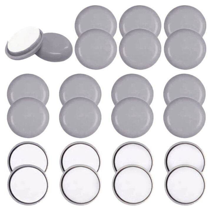 24 Pcs Furniture Sliders Gliders for Carpet Laminate Floor Sliders Self