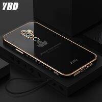 YBD ตรงขอบชุบโทรศัพท์สำหรับ OPPO A9 2020 A5 2020ปลอก,ที่แม่นยำกล้องป้องกันกรณีรูปแบบ Maple Leaf ฟรี Lanyard