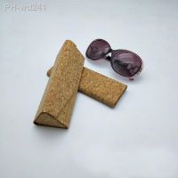 Fashion Wood Grain Glasses Personality Sunglasses Spectacle Case Glasses Cases Folding Box Sunglasses Cover Cork