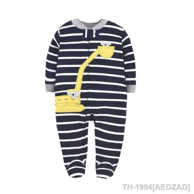 ❁▽ Bebê recém-nascido primavera roupas completas do bebê meninos meninas macacão manga longa trajes de com zíper macacões 3-12m