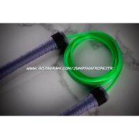 Green PVC 4mm  เชือกกระโดด PVC 4mm  ด้าม 20cm  Light Jump Rope for Speed and Freestyle Practice บริการเก็บเงินปลายทาง สำหรับคุณ