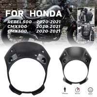 MTKRACING ฝาครอบไฟหน้าเรโทรสำหรับ HONDA Rebel 500 Cmx 500 300 Rebel กระจกบังลมหน้า500ฝาครอบป้องกันไฟหน้า