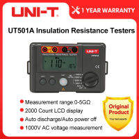 เครื่องวัดความต้านทานสายดินฉนวนกันความร้อน UT501A UNI-T 1000V Megger ช่วงออโต้เครื่องวัดความต้านทานไฟฟ้าโวลมิเตอร์