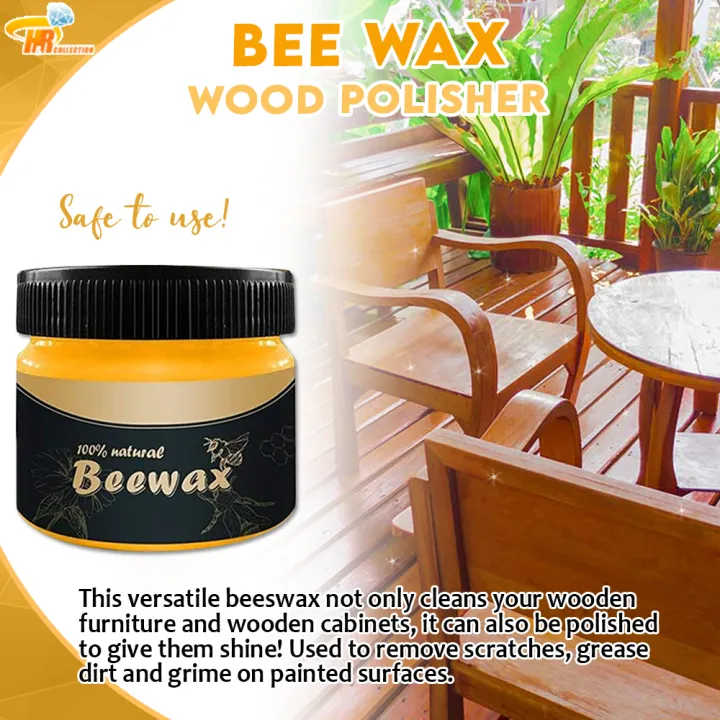 MINTIML Bee Wax Wood Polisher 80g Shine Wax Furniture, Cleaning