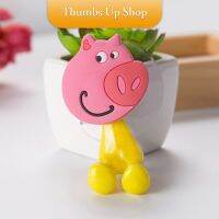 สัตว์ตัวการ์ตูน ที่แขวนแปรงสีฟัน ยึดผนังด้วยตัวดูด  Toothbrush holder with suction cup