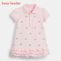 TOP☆Bear Leader New Kids Rainbow Dress Costumes Childrens Clothing Cute Girl Baby Princess Dresses Toddler Girl Ruffles Casual Clothes