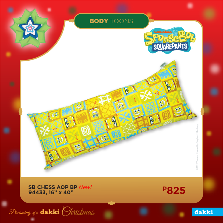 Dakki 16"x40" Spongebob Chess Body Pillow Lazada PH