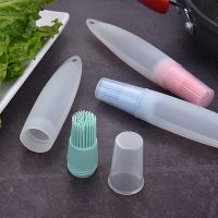 1 Pcs Pastry Kitchen Baking BBQ Tool Kitchen Tools for BBQ Portable Silicone Oil Bottle with Brush Grill Oil Brushes Oil