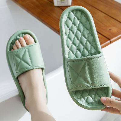 Mingdeng P895#รองเท้าแตะคู่ชายฤดูร้อนในร่มด้านล่างหนาอาบน้ำแสงครัวเรือนรองเท้าแตะและรองเท้าแตะของผู้หญิงwear