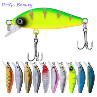 เหยื่อตกปลาแบบแข็งตกปลา DriGe Beauty Minnow ขนาด4.5กรัม52มม. เหยื่อปลอมเหยื่อเหยื่อตกปลาเทียมสำหรับน้ำเค็มน้ำจืด