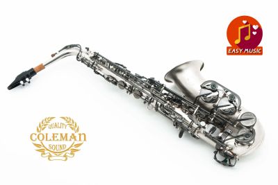 แซกโซโฟน Saxophone Alto Coleman CL-334A Matt Nickel Black keys