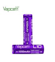 ถ่านชาร์จ Vapcell 14500 L10 1050mah 3A 3.7V ก้อนสีม่วง ของแท้