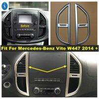 แผงควบคุมกลางกลางเครื่องปรับอากาศฝาปั้นตัดให้พอดีกับ Mercedes-Benz Vito W447อุปกรณ์เสริม2014-202ด้าน