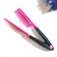 【CC】✔  V Type Washable Folding Hair Comb Hairdressing Styling Clip Barber Accessories for