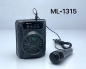 Loa Bluetooth Karaoke Tặng Kèm Mic Âm Bass Cực Mạnh Hát Hay Nghe Nhạc Cực Đã Bảo Hành 12 Tháng - ML-1315 - ML-1315